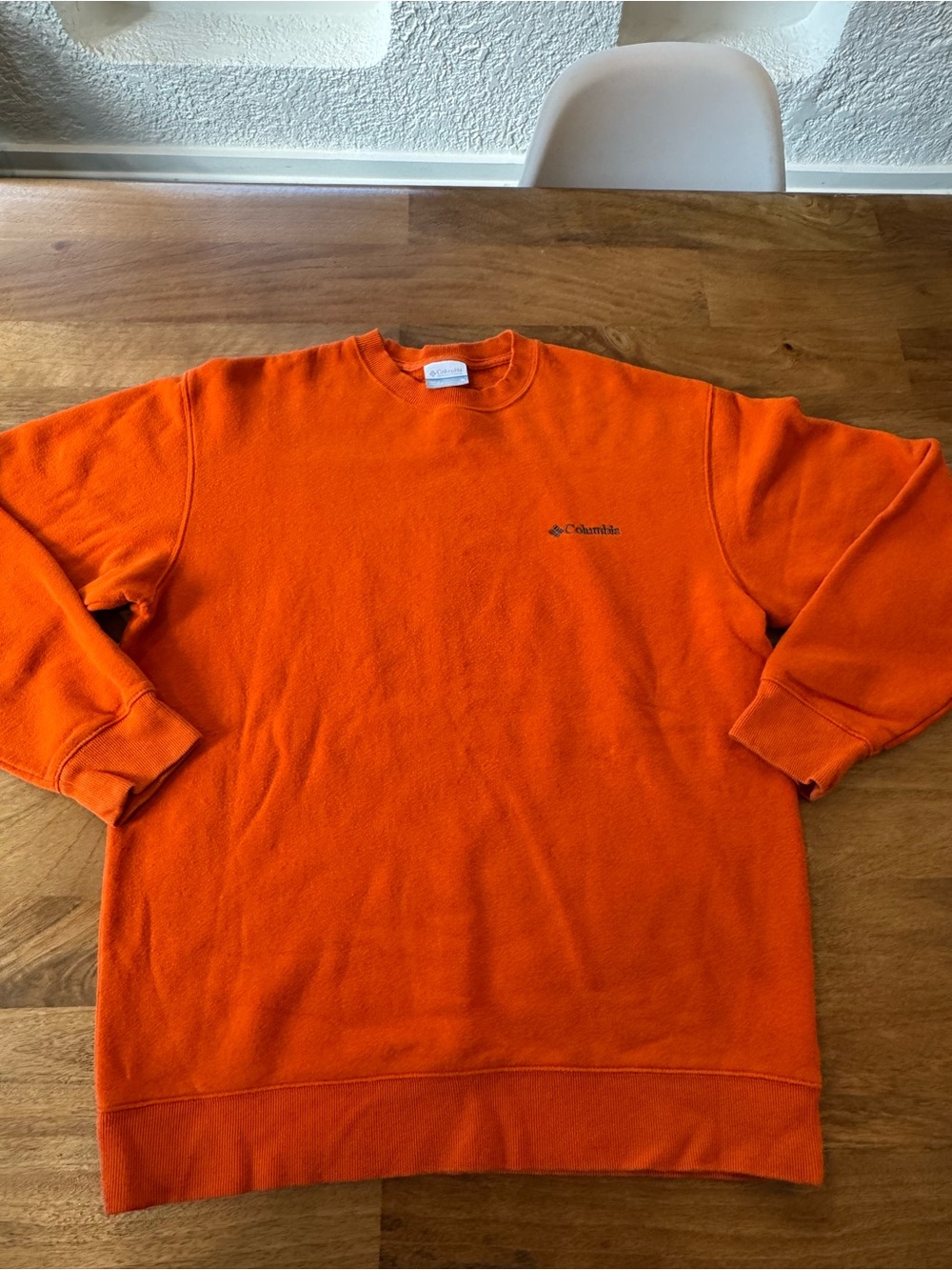 Columbia Men’s Bright Orange Crewneck Sweatshirt
